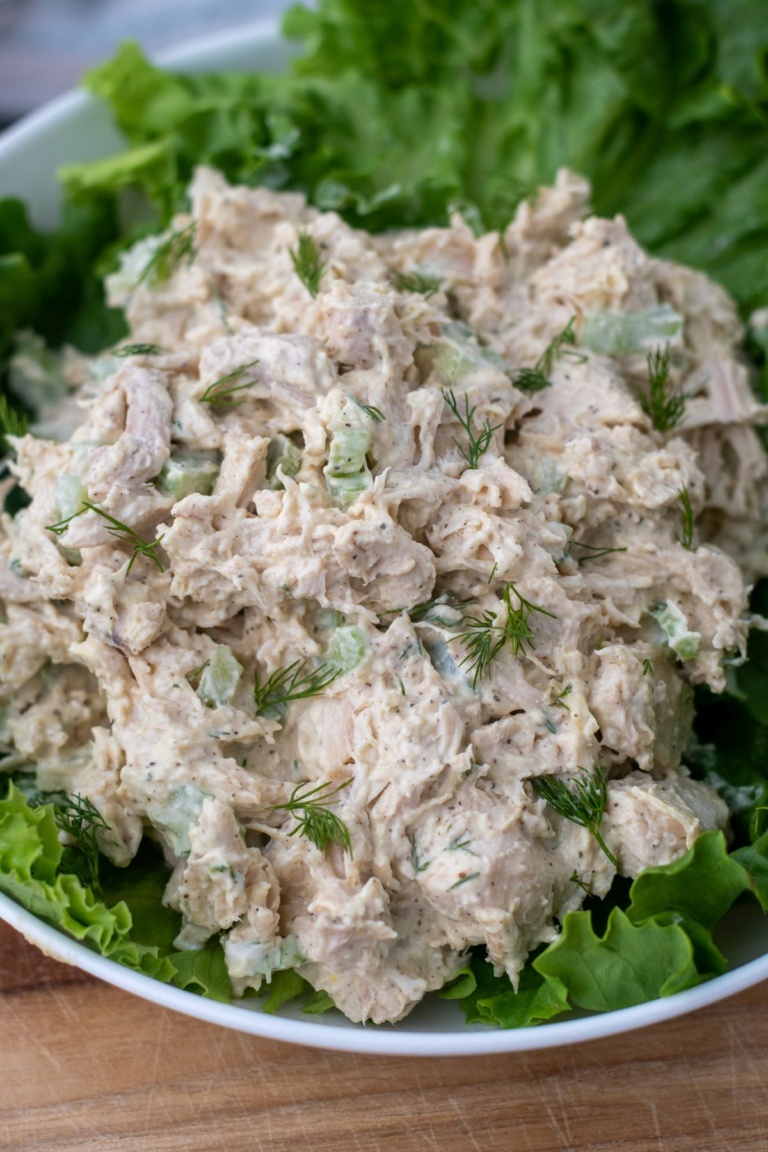 Easy Keto Chicken Salad - Curbing Carbs