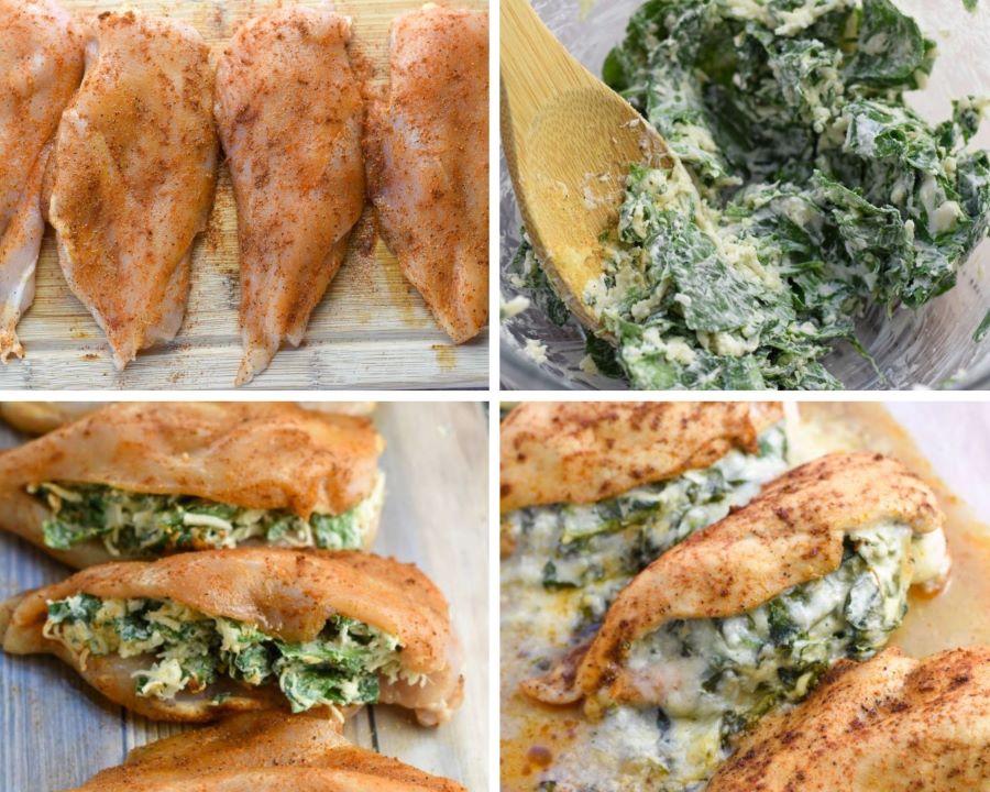 spinach stuffed chicken instructions