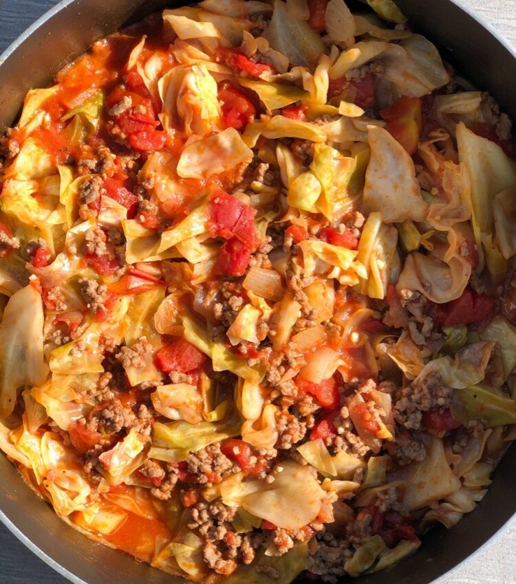 ninja foodi unstuffed cabbage rolls