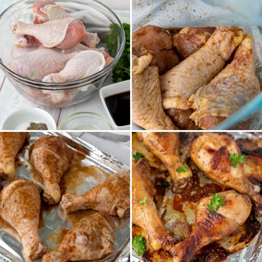 chicken legs step by step instructions