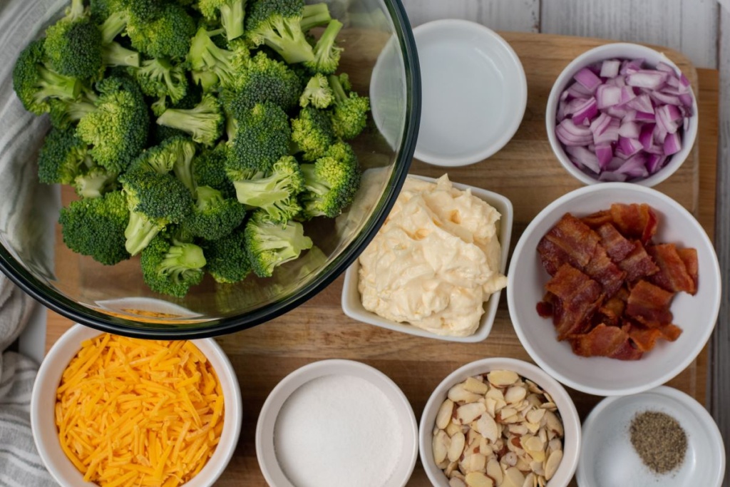 Broccoli Salad with Bacon - Curbing Carbs