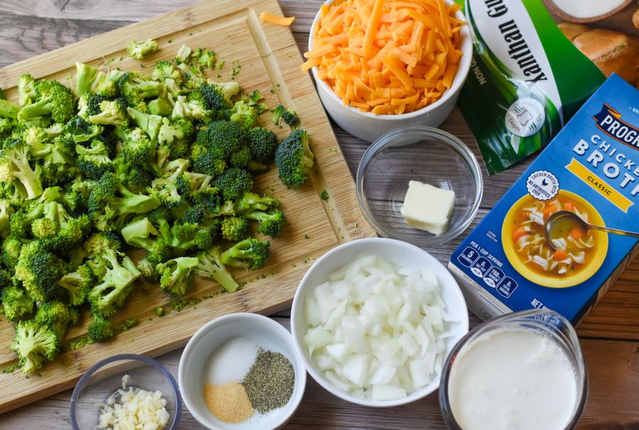 broccoli cheese soup ingredients