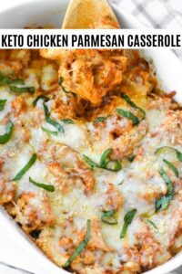 Keto Chicken Parmesan Casserole - Curbing Carbs