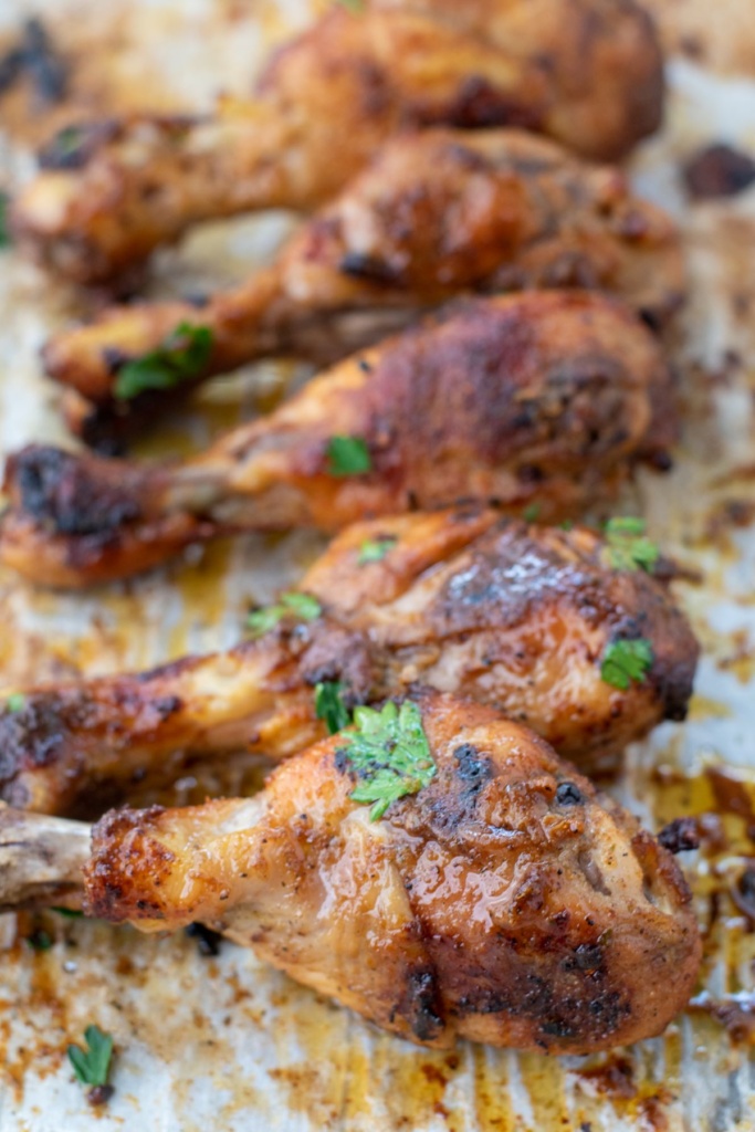 Baked Chicken Drumsticks - Curbing Carbs