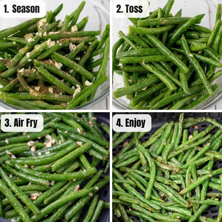 air fryer green beans instructions