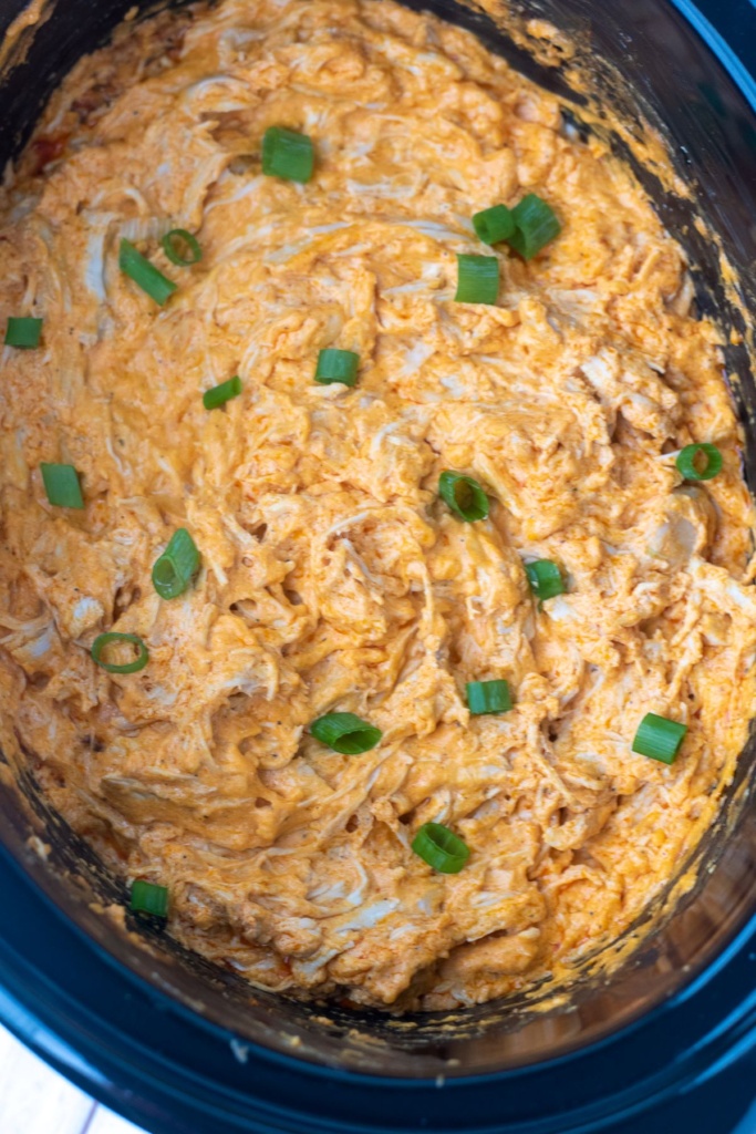 Crockpot Buffalo Chicken Dip - Curbing Carbs