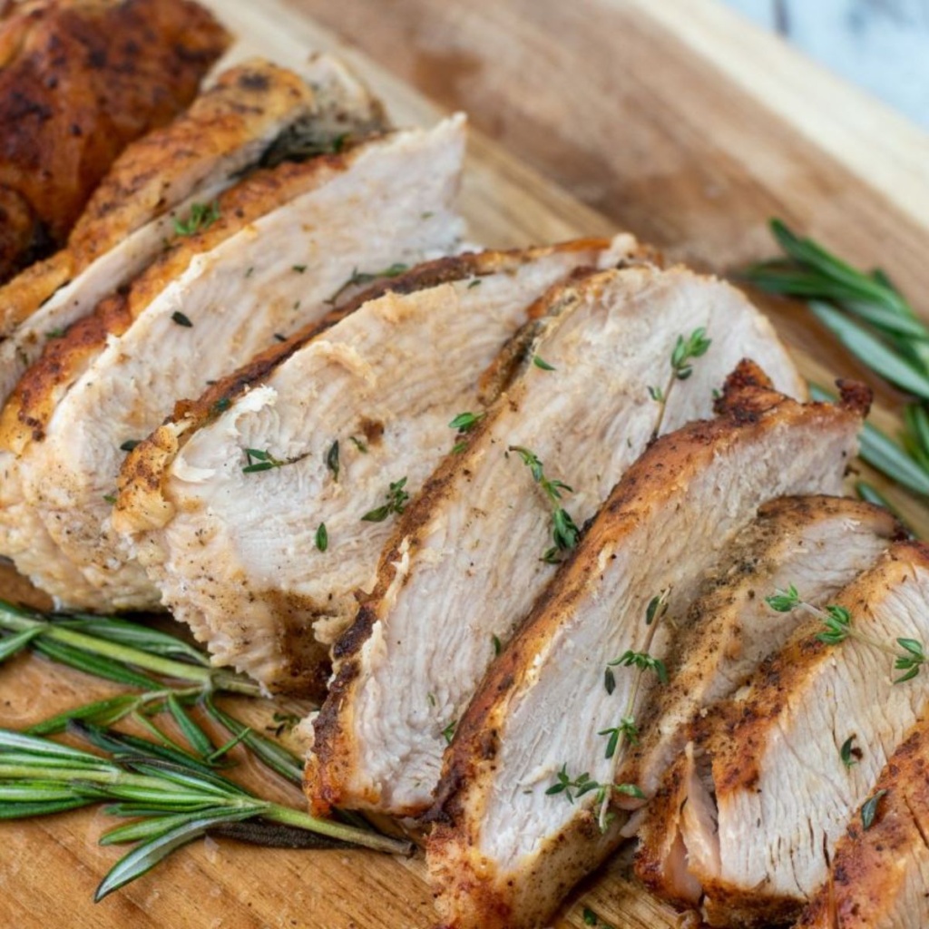 Air Fryer Turkey Breast - Curbing Carbs