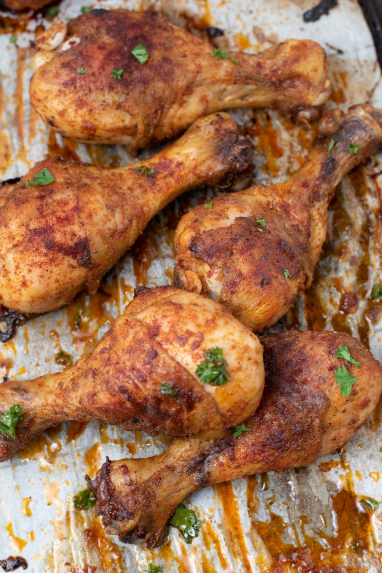 Crispy Baked Chicken Drumsticks - Curbing Carbs