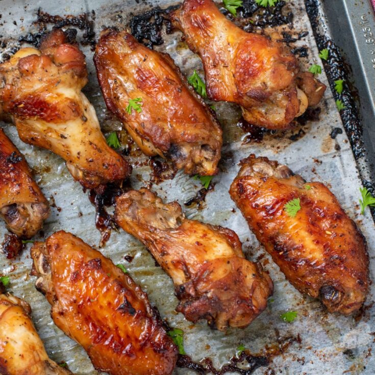 Marinated Chicken Wings - Curbing Carbs