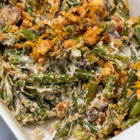 Keto Green Bean Casserole - Curbing Carbs