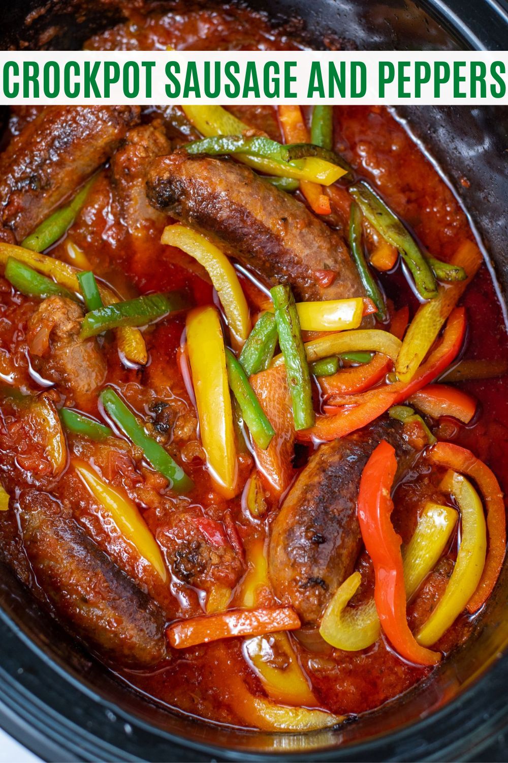 crockpot sausage and peppers